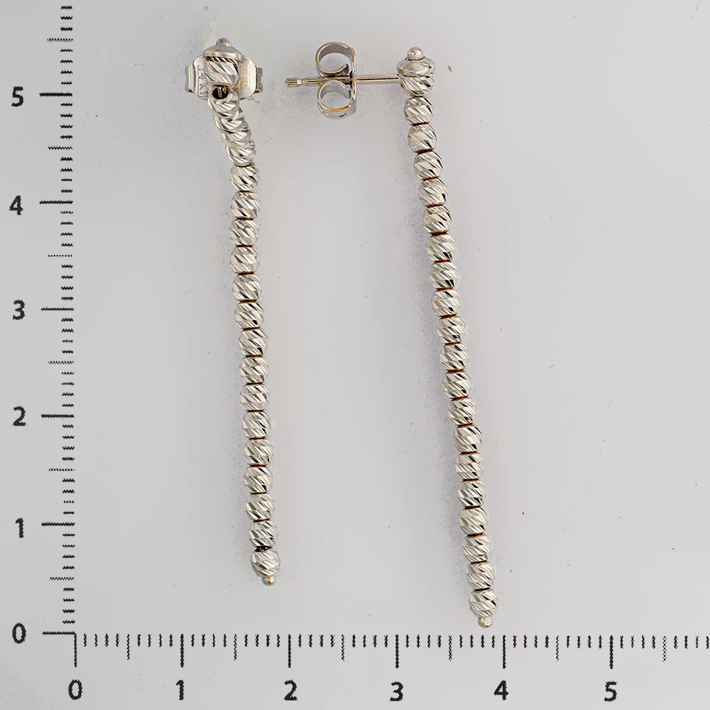 Серьги из белого золота 585 пробы