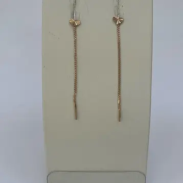 Серьги из красного золота 585 пробы