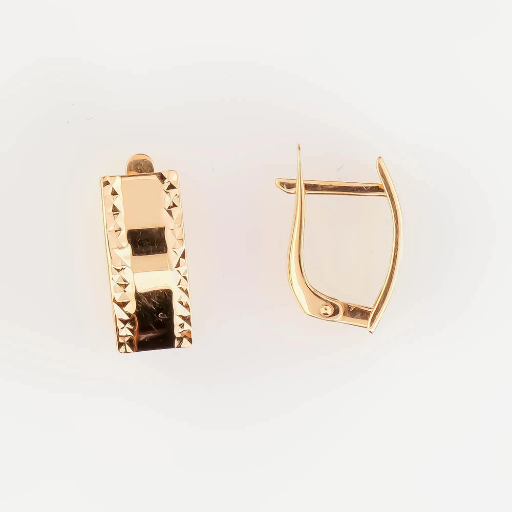 Серьги из красного золота 585 пробы