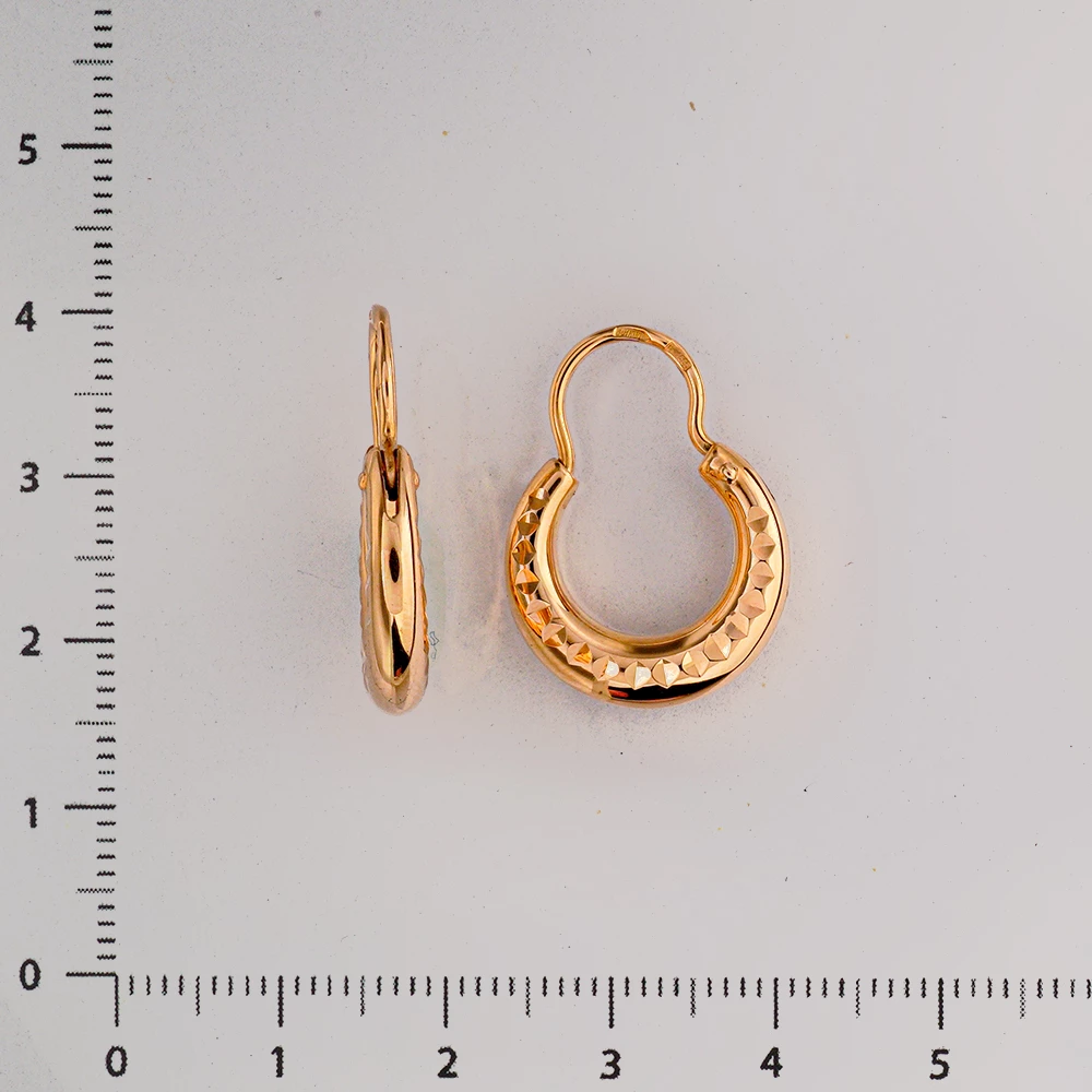 Серьги из красного золота 585 пробы