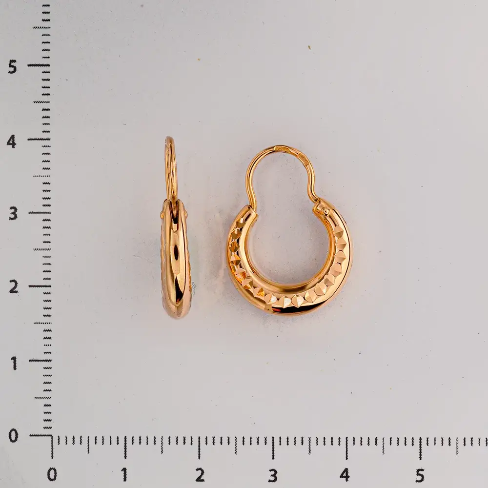 Серьги из красного золота 585 пробы