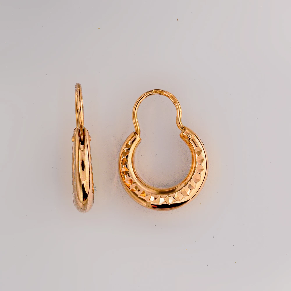 Серьги из красного золота 585 пробы