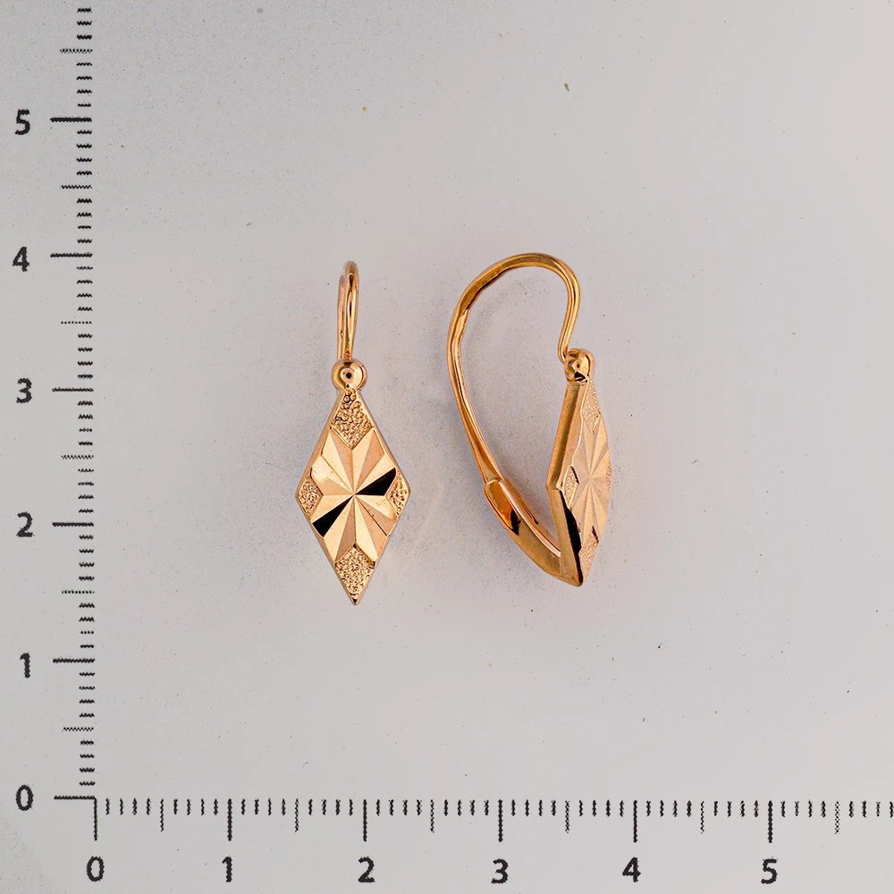Серьги из красного золота 583 пробы
