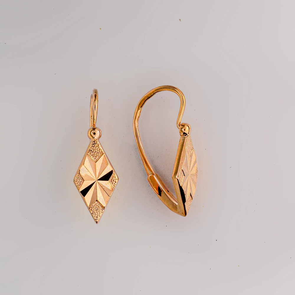Серьги из красного золота 583 пробы