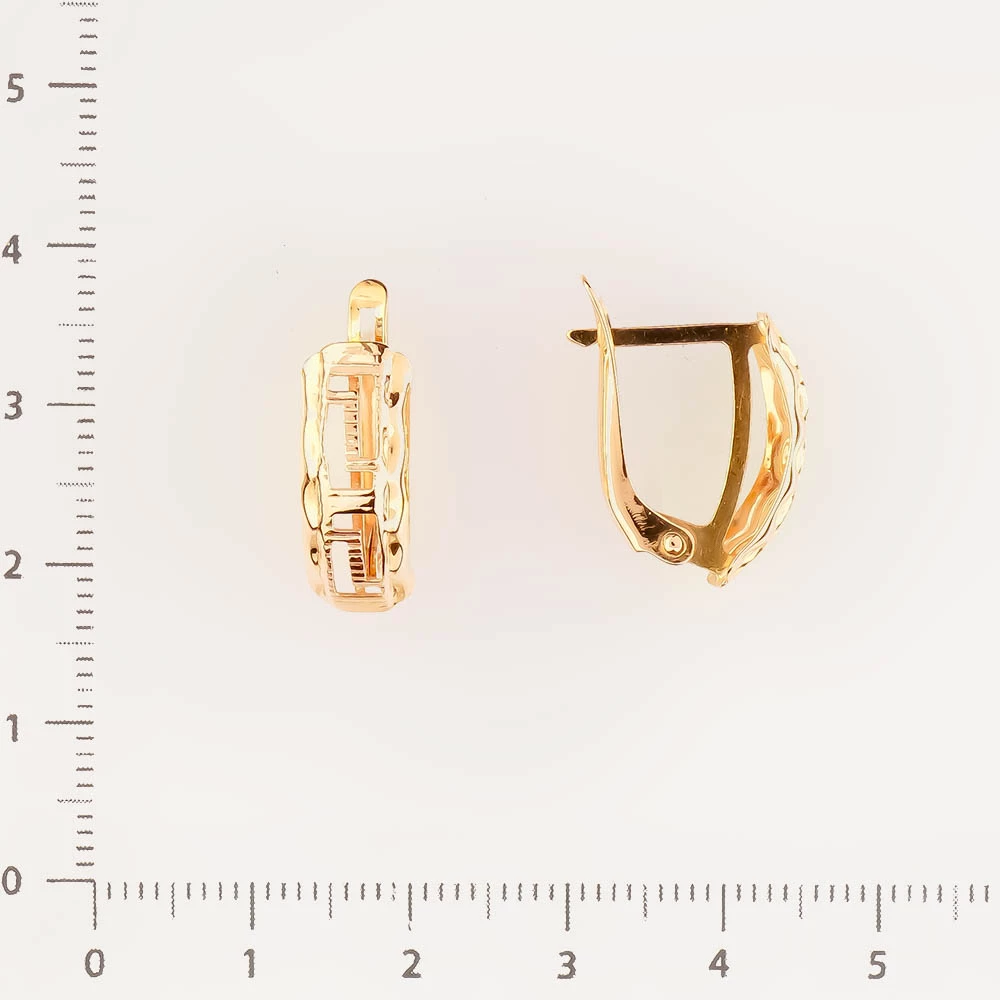 Серьги из красного золота 585 пробы