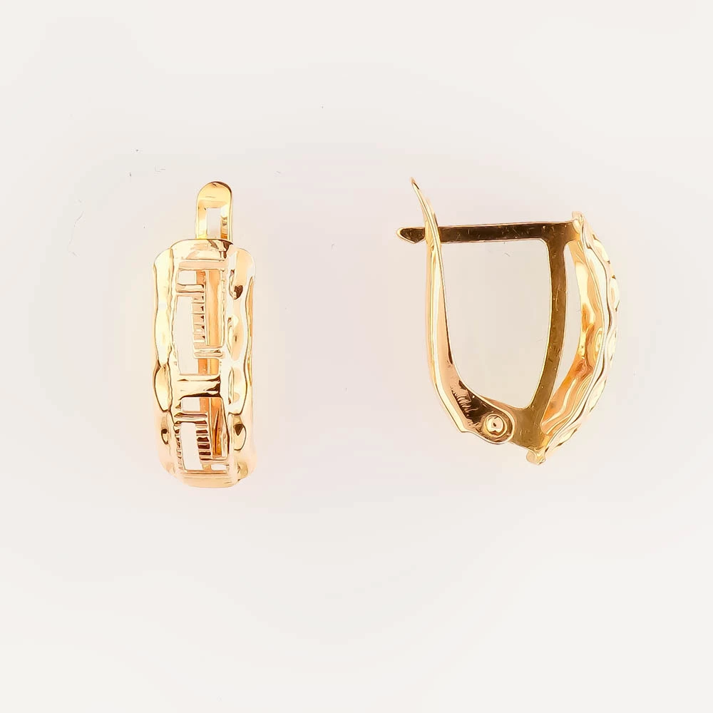 Серьги из красного золота 585 пробы