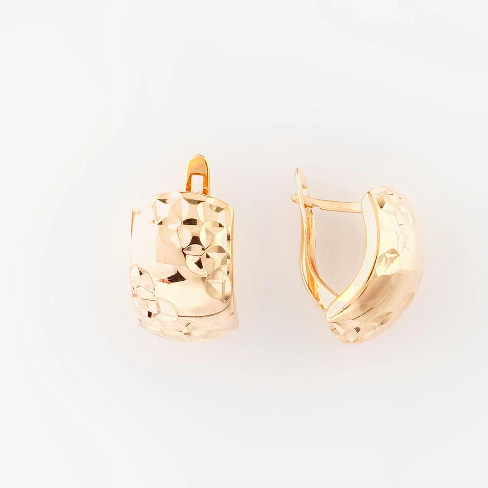 Серьги из красного золота 585 пробы