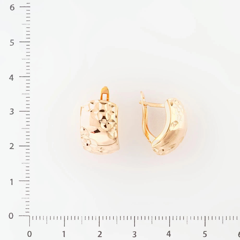 Серьги из красного золота 585 пробы