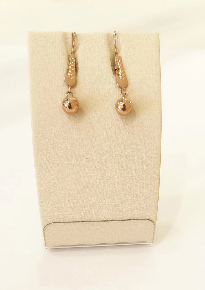 Серьги из красного золота 585 пробы