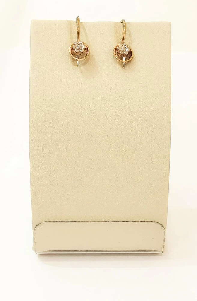 Серьги из красного золота 585 пробы