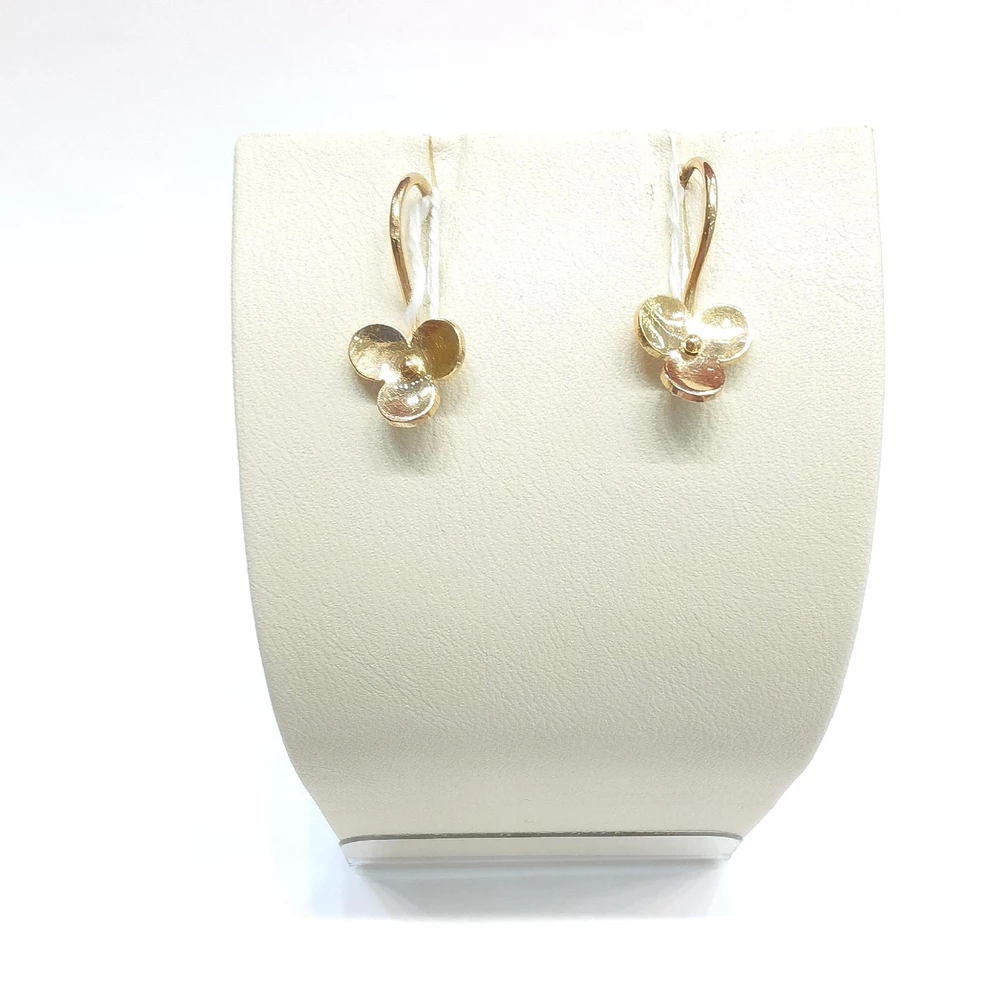 Серьги из красного золота 585 пробы