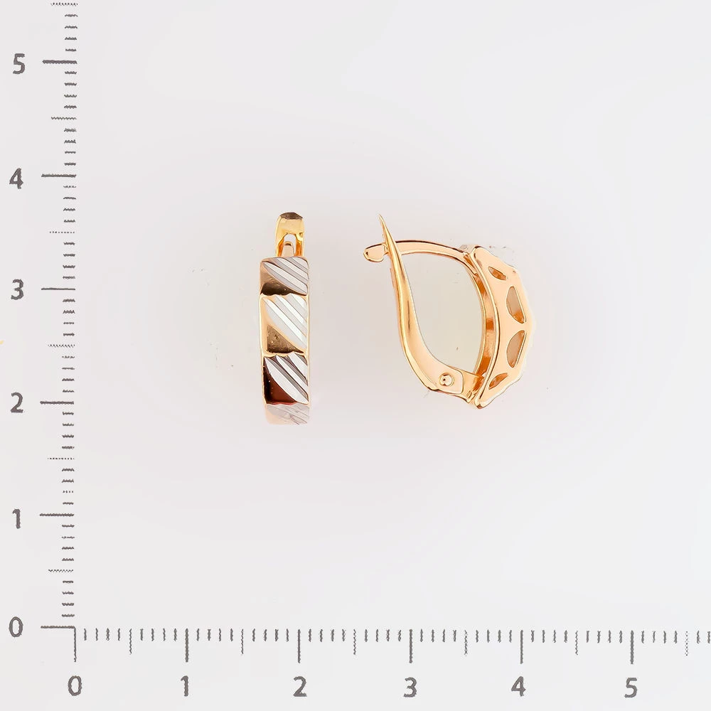 Серьги из красного золота 585 пробы
