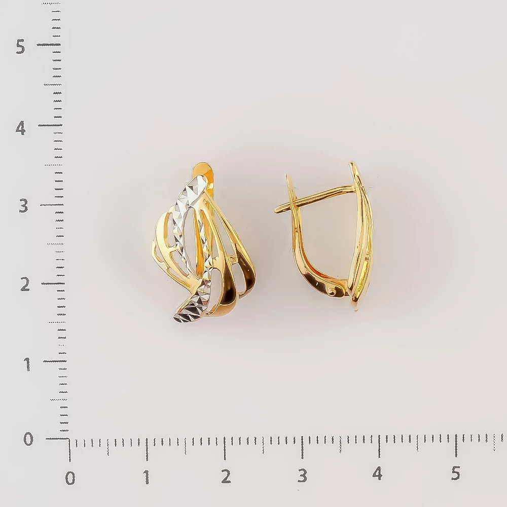 Серьги из красного золота 585 пробы