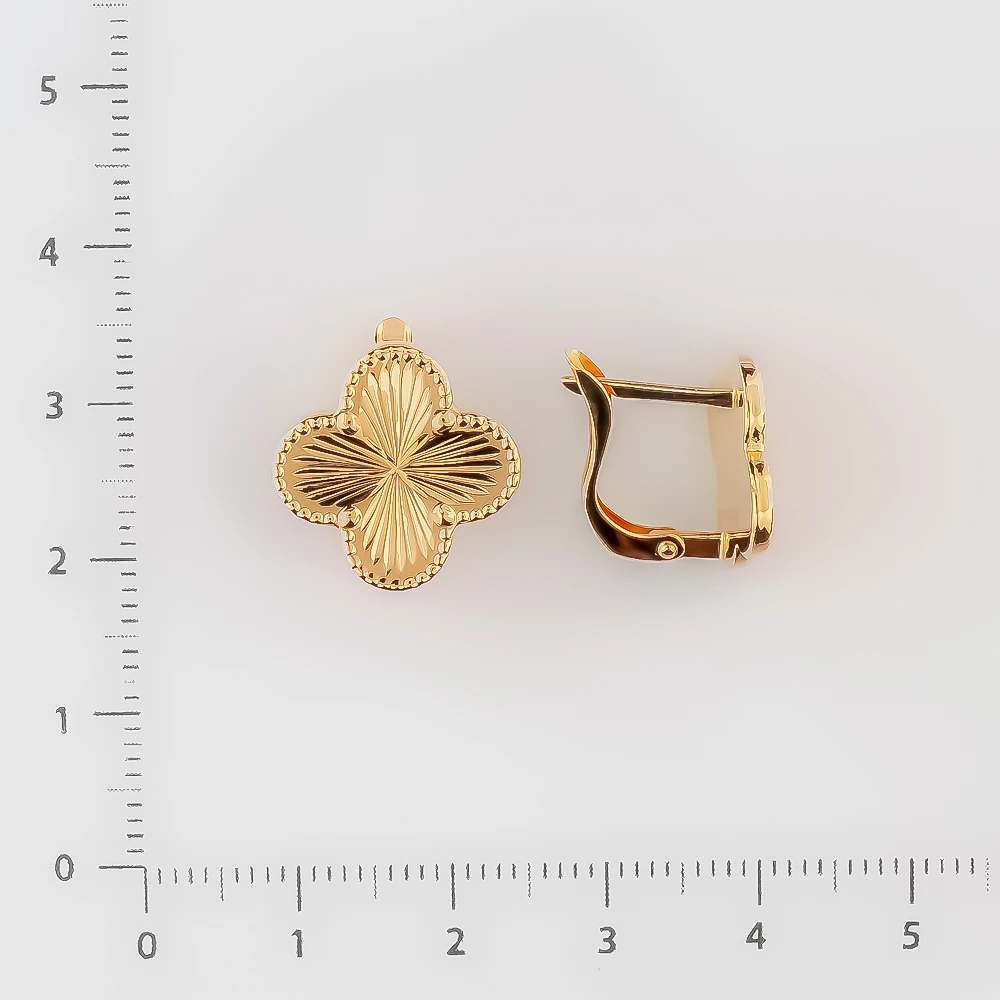 Серьги из красного золота 585 пробы