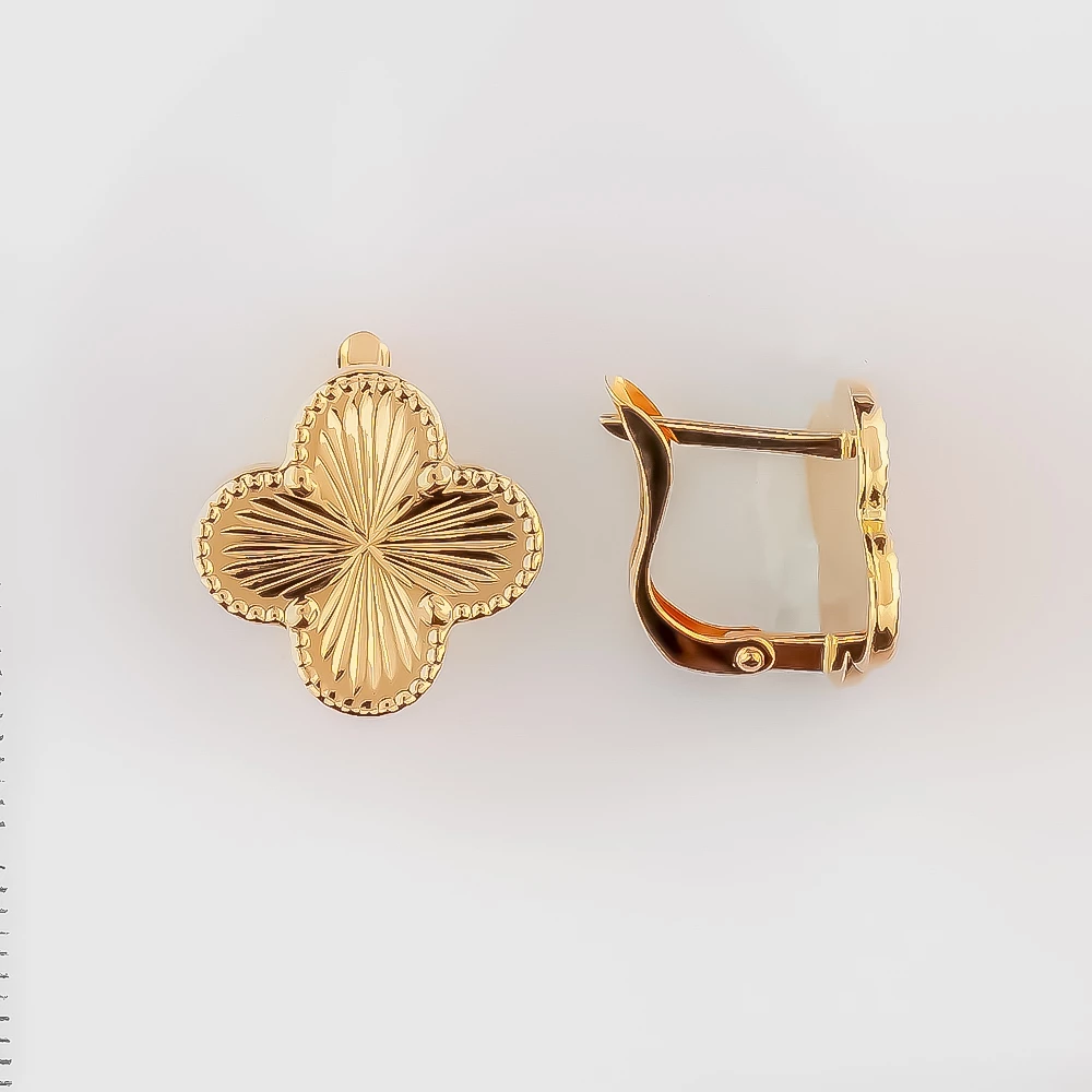 Серьги из красного золота 585 пробы