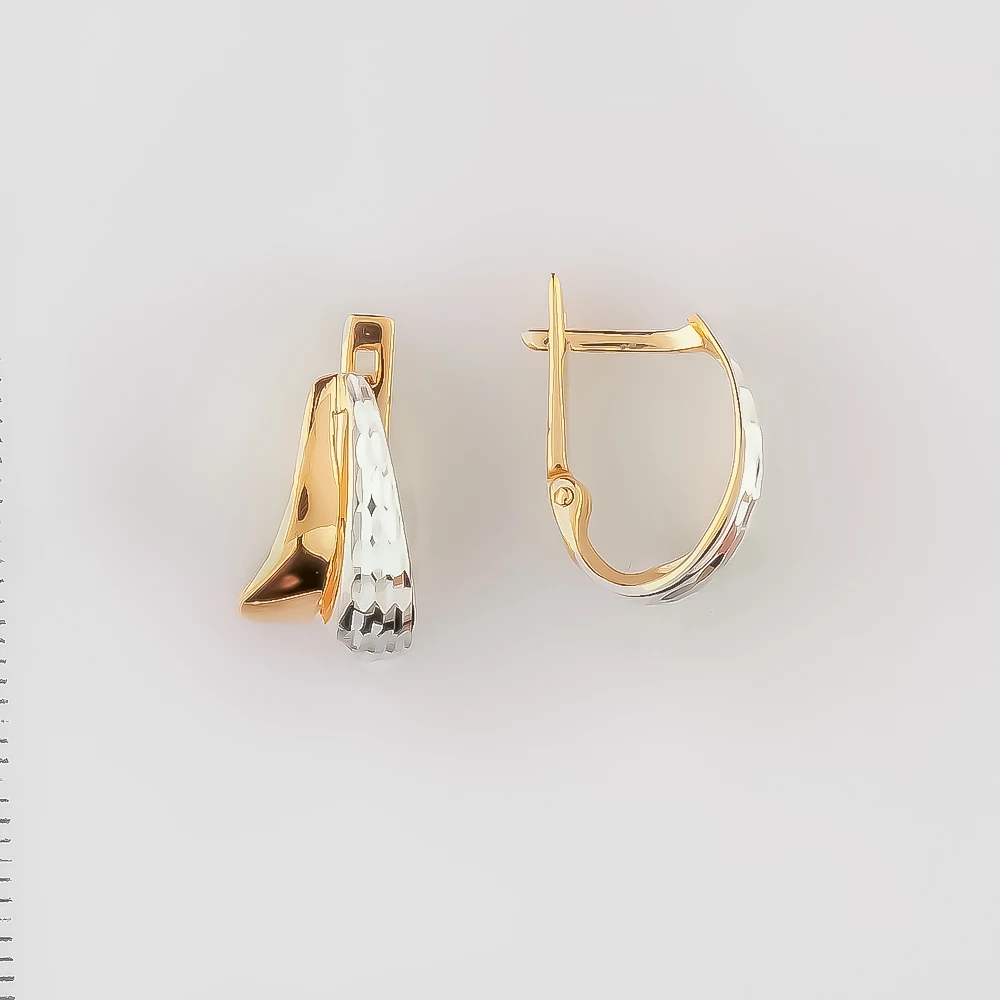 Серьги из красного золота 585 пробы