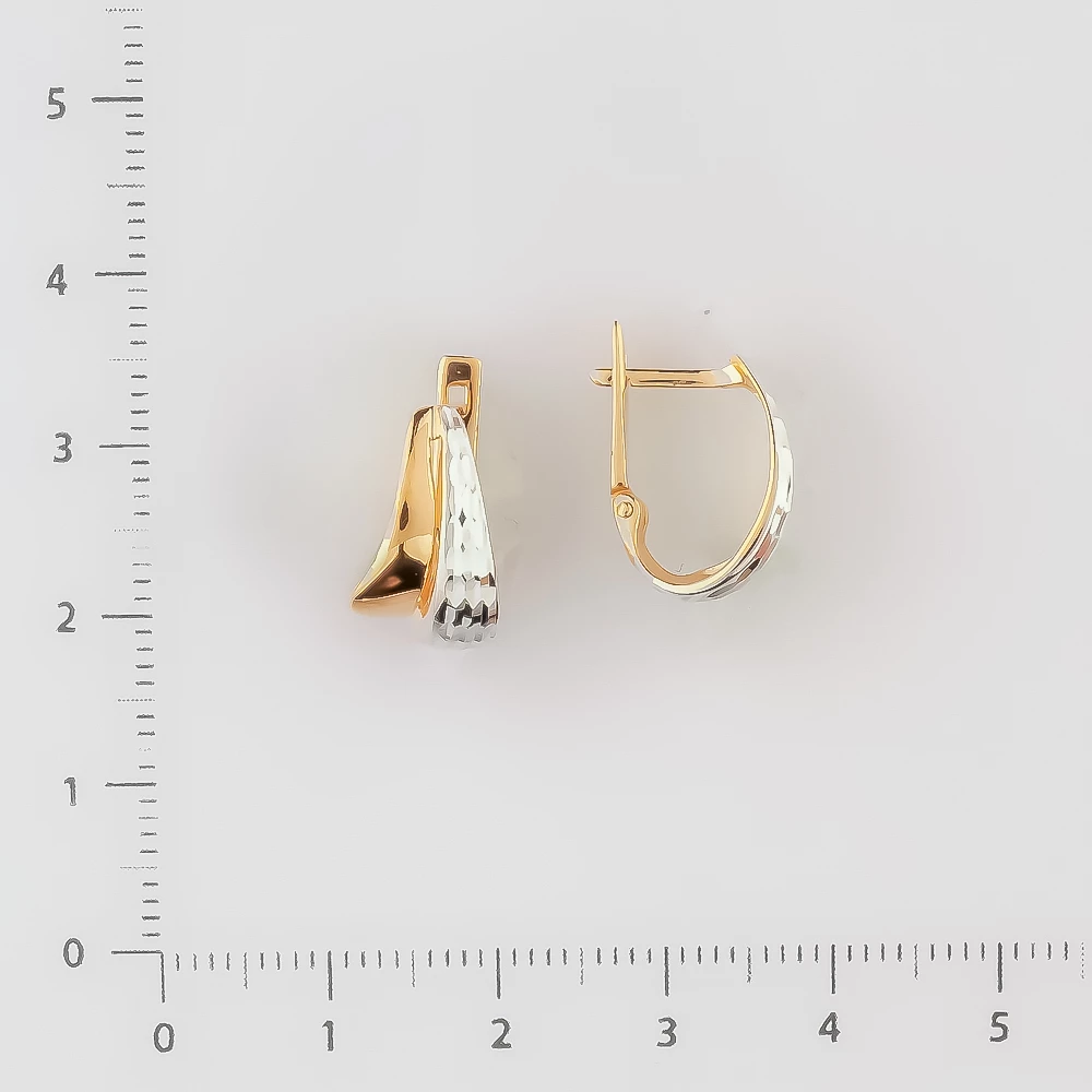 Серьги из красного золота 585 пробы