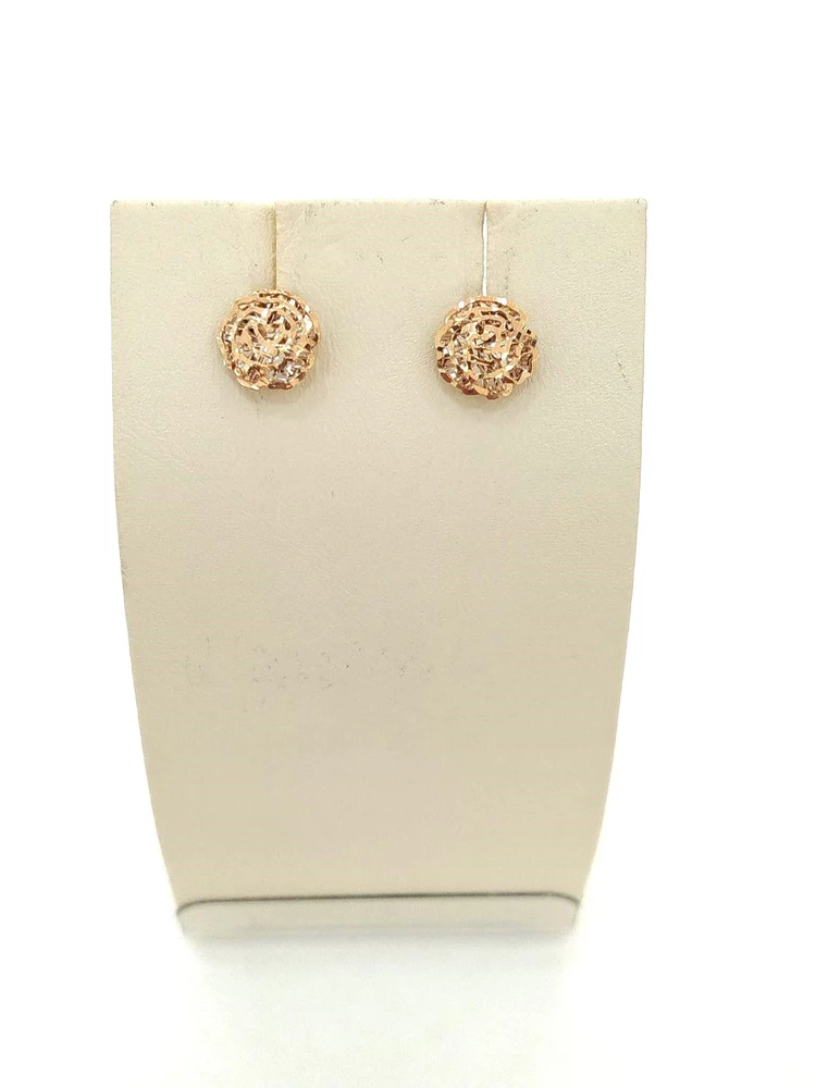 Серьги из красного золота 585 пробы