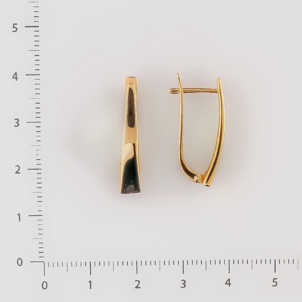 Серьги из красного золота 585 пробы