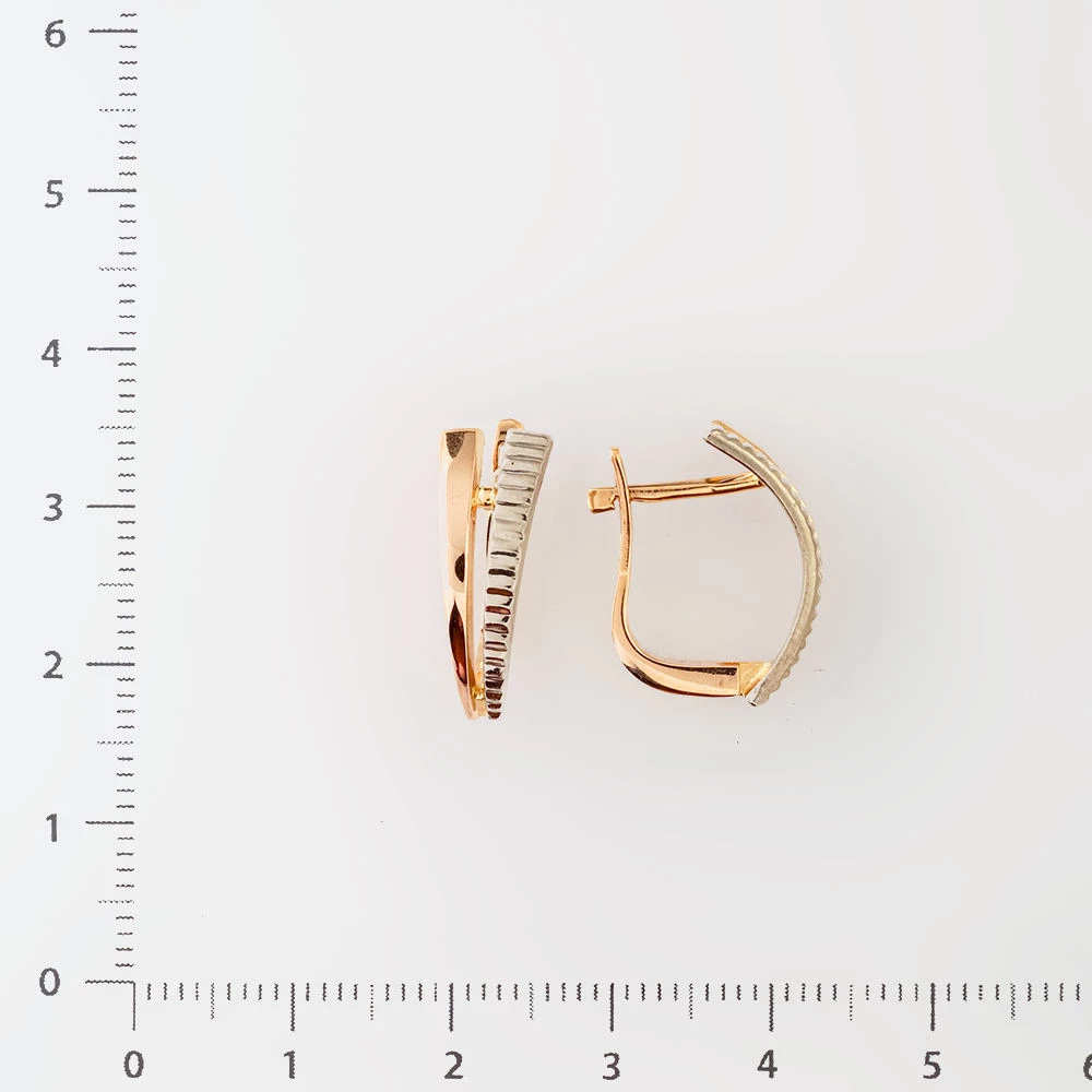 Серьги из красного золота 585 пробы