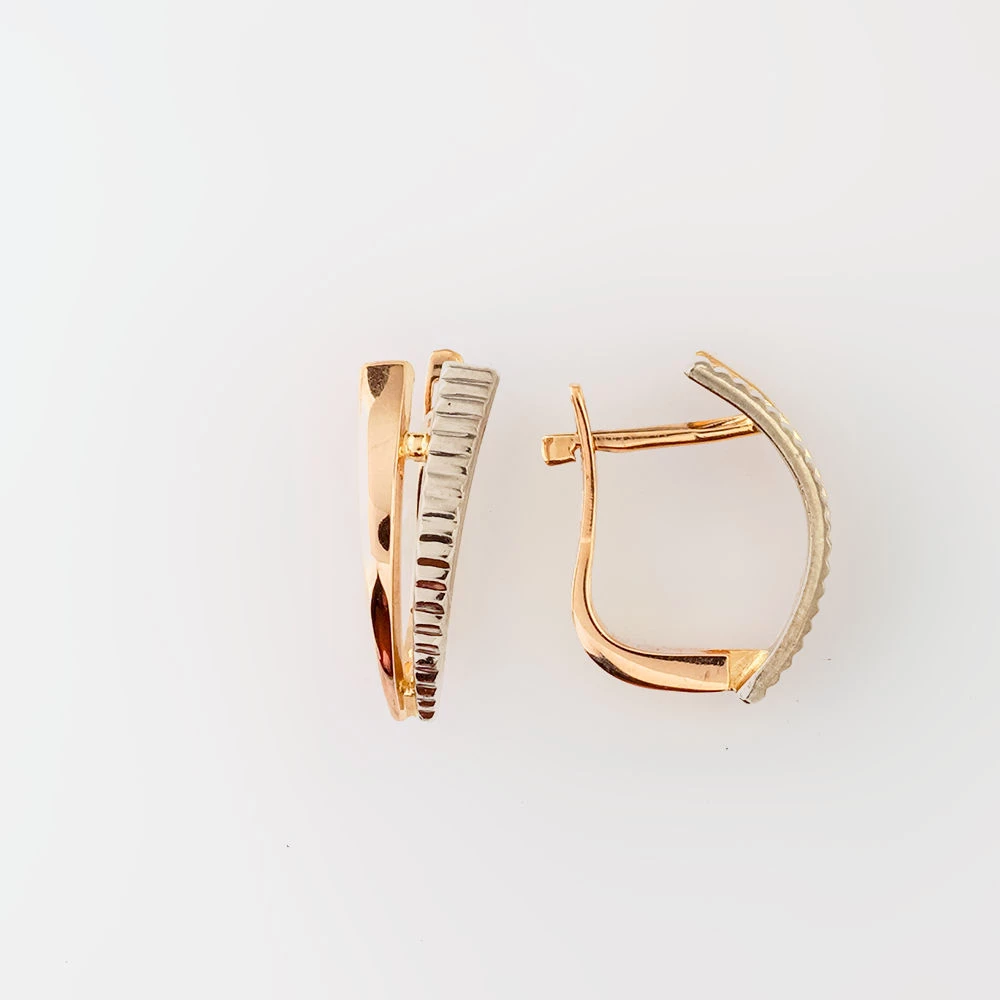 Серьги из красного золота 585 пробы