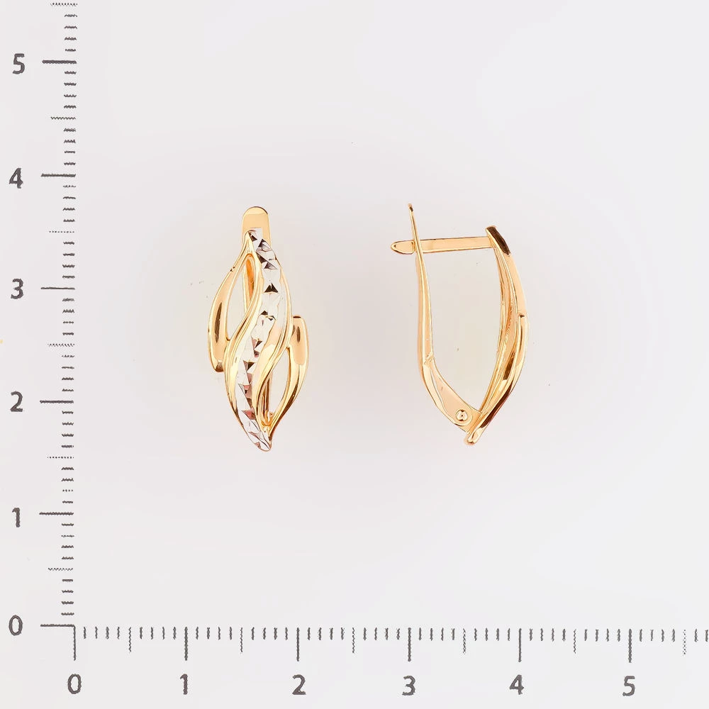 Серьги из красного золота 585 пробы