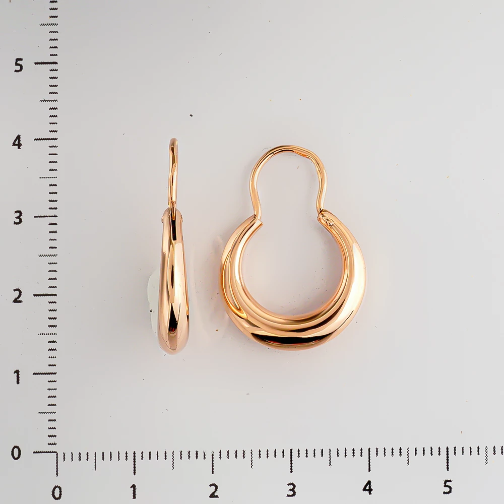 Серьги из красного золота 585 пробы