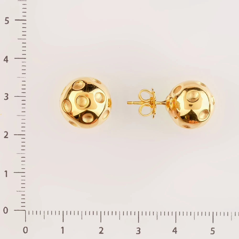 Серьги из красного золота 750 пробы