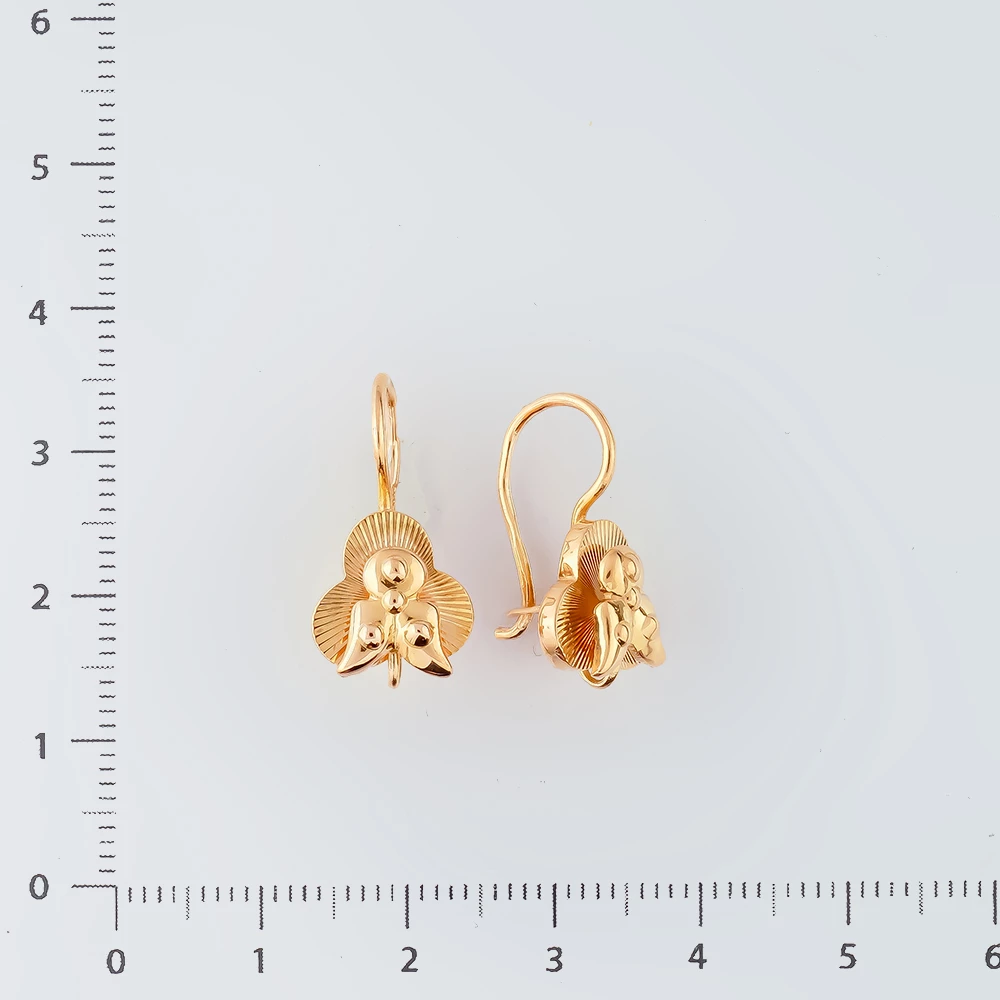 Серьги из красного золота 583 пробы