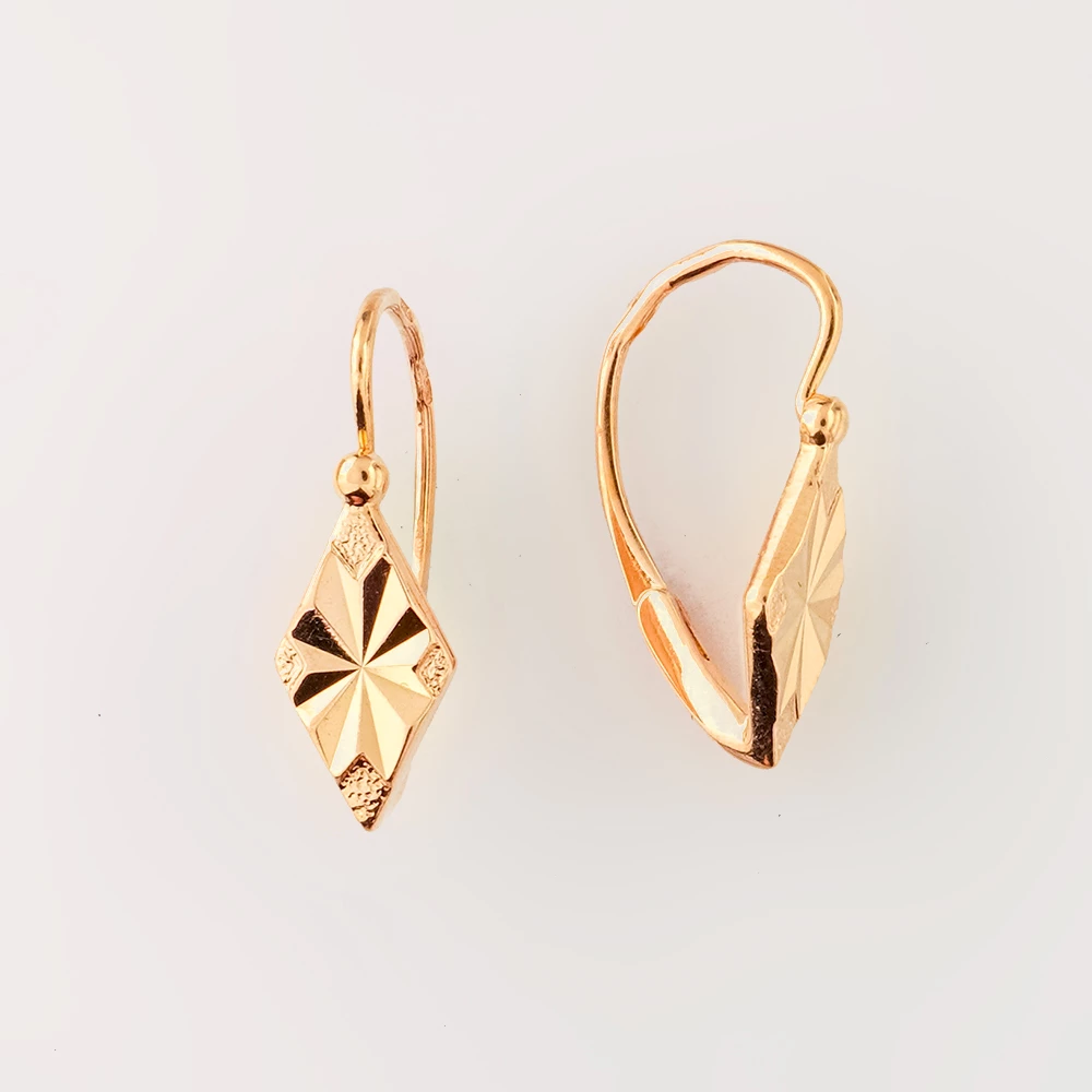 Серьги из красного золота 583 пробы