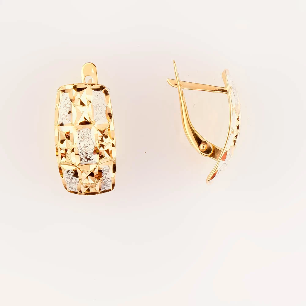 Серьги из красного золота 585 пробы