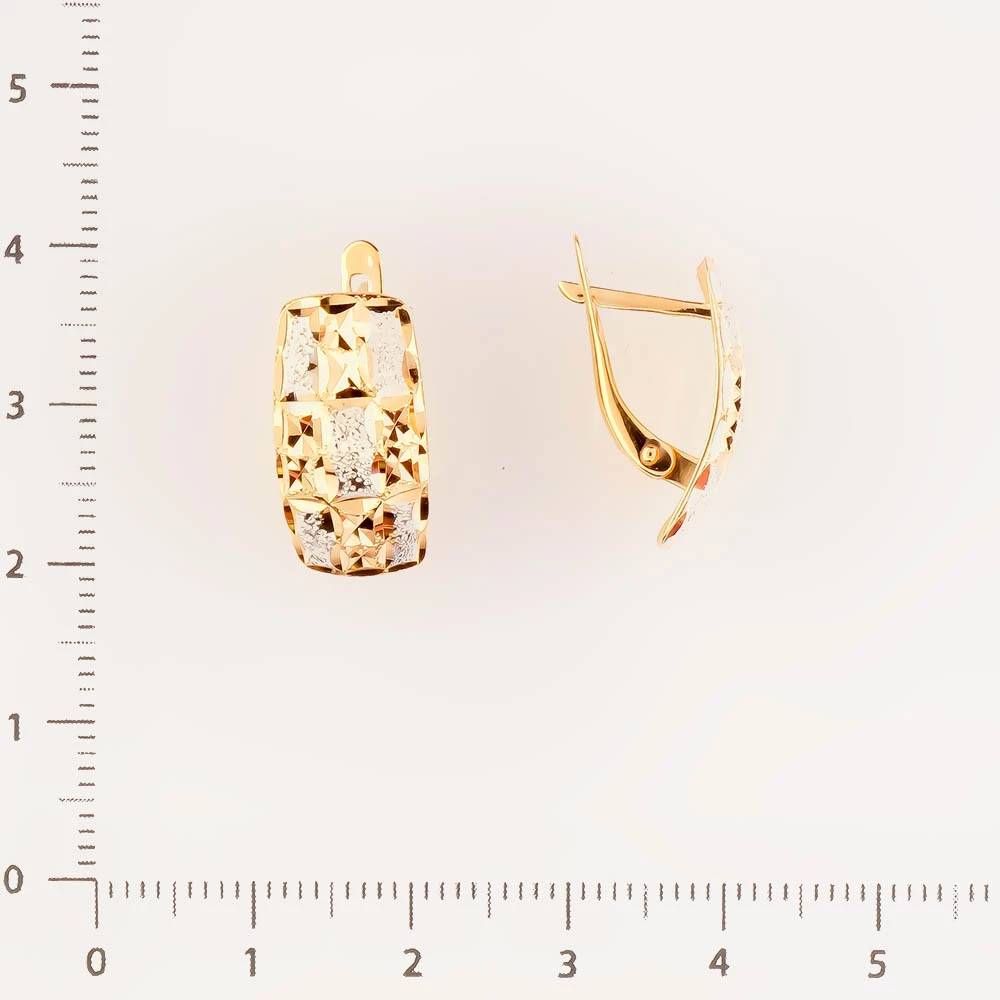 Серьги из красного золота 585 пробы