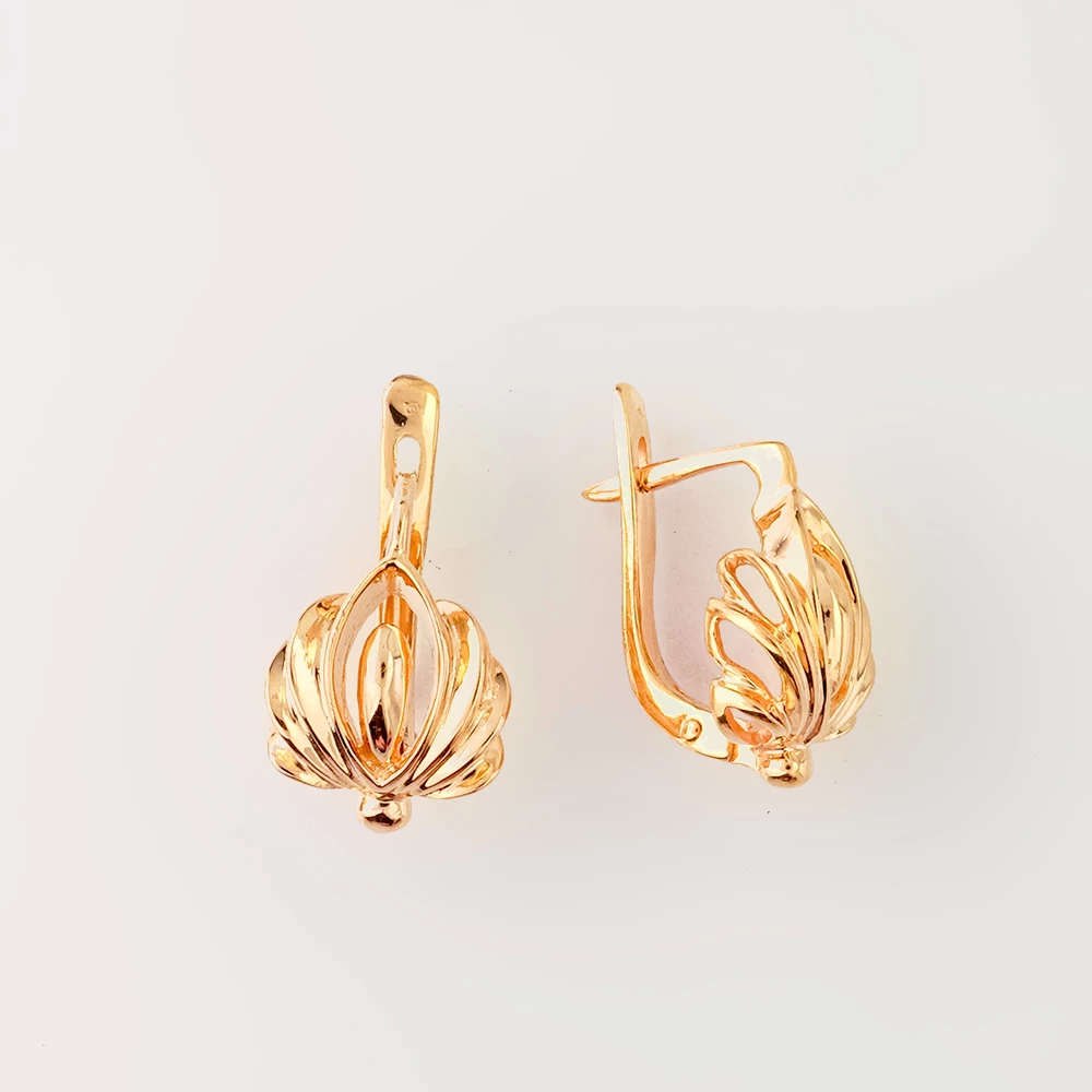 Серьги из красного золота 585 пробы