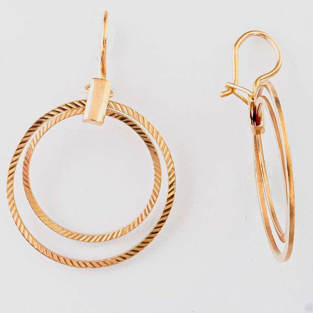 Серьги из красного золота 583 пробы
