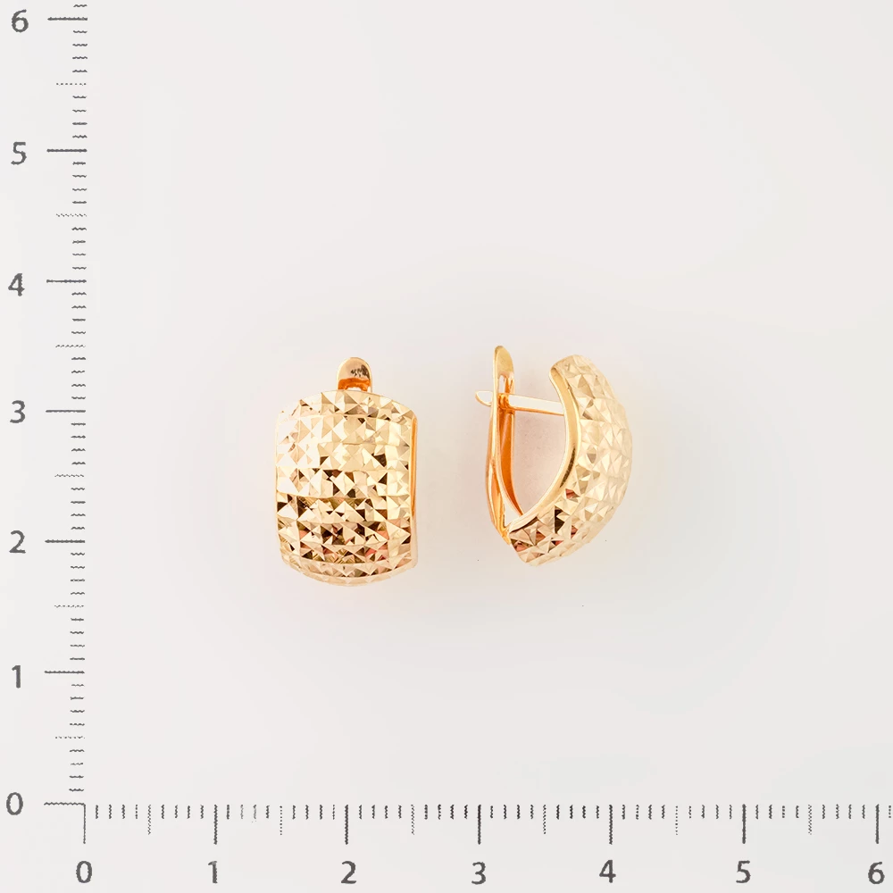 Серьги из красного золота 585 пробы