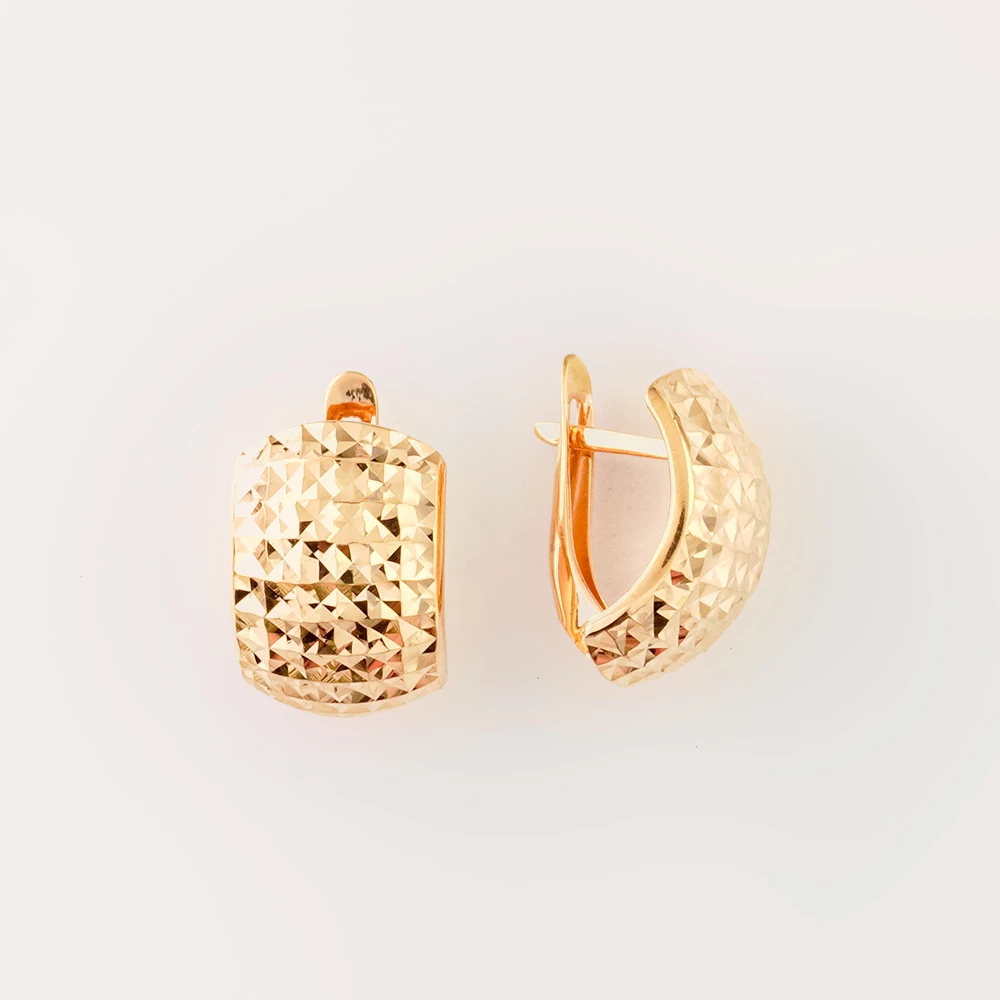 Серьги из красного золота 585 пробы