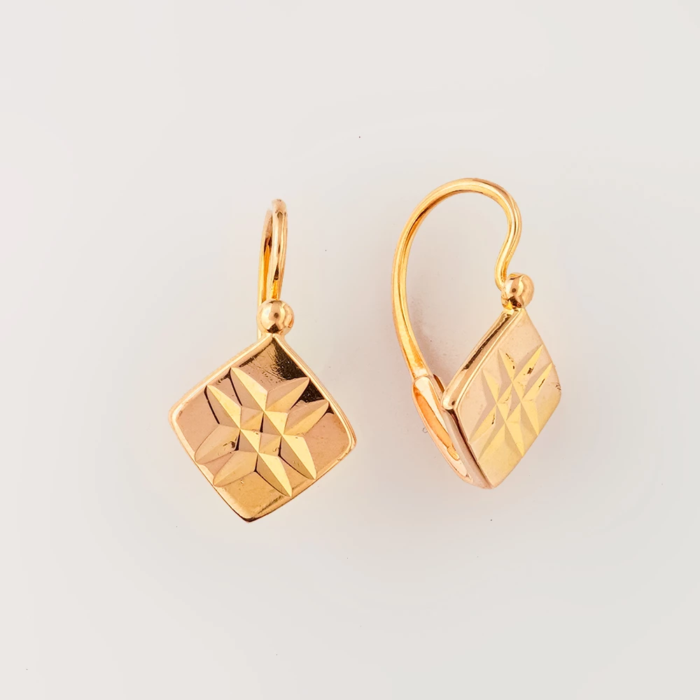 Серьги из красного золота 583 пробы