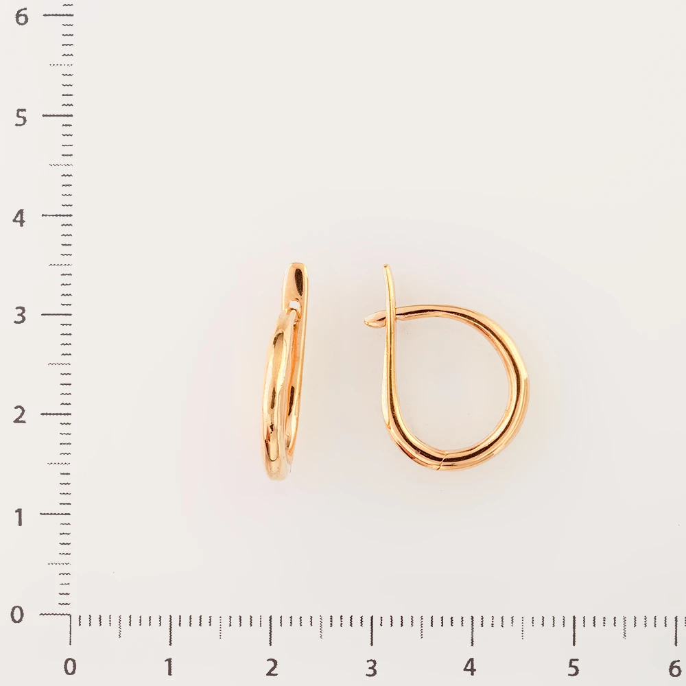 Серьги из красного золота 585 пробы