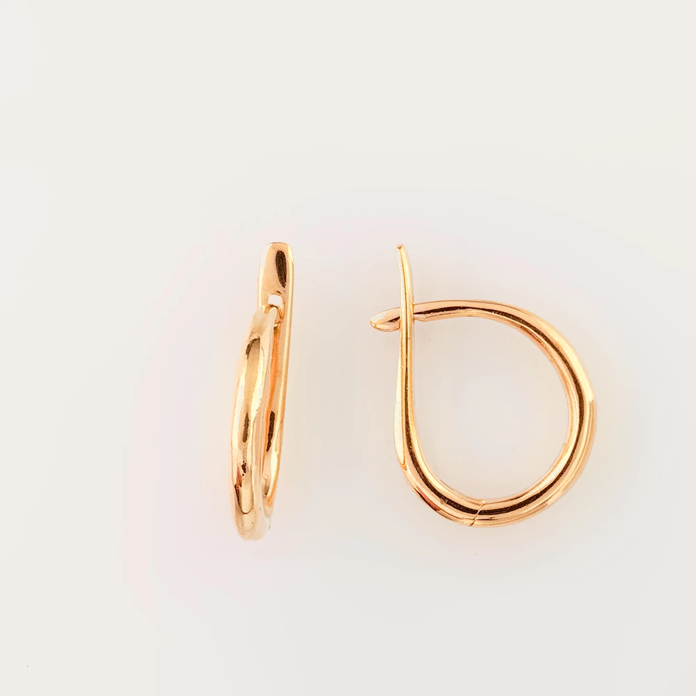 Серьги из красного золота 585 пробы