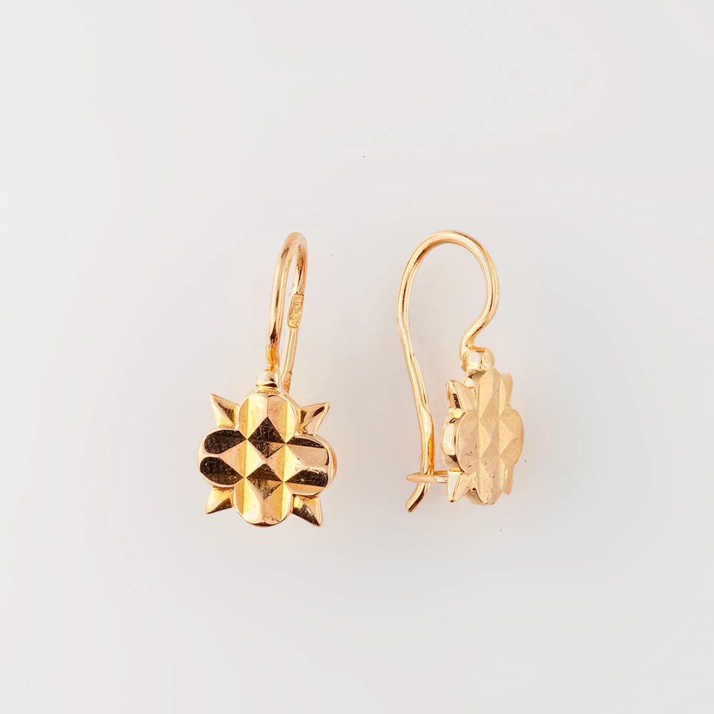 Серьги из красного золота 583 пробы