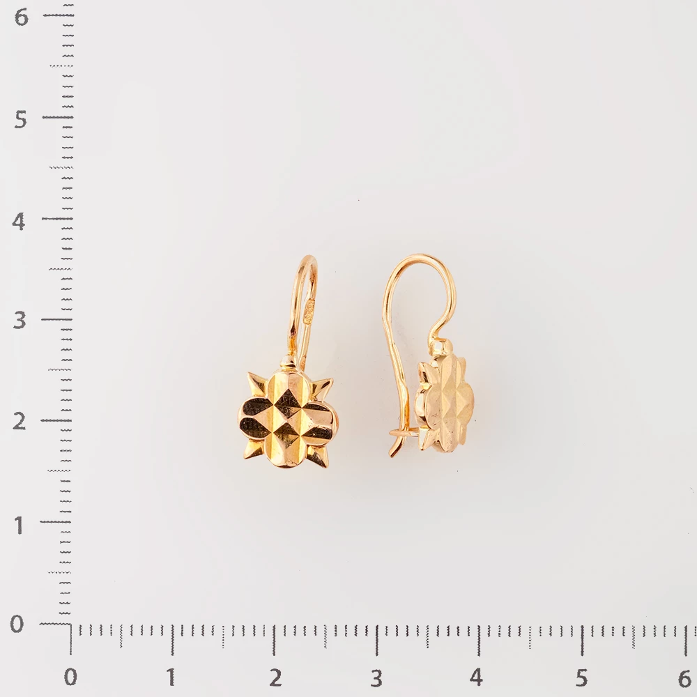 Серьги из красного золота 583 пробы