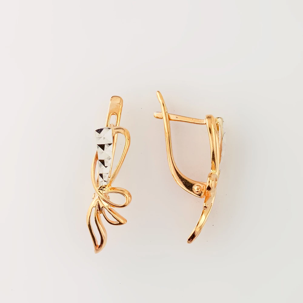 Серьги из красного золота 585 пробы