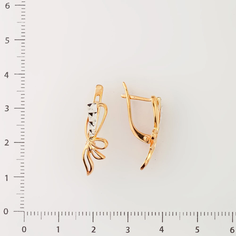 Серьги из красного золота 585 пробы