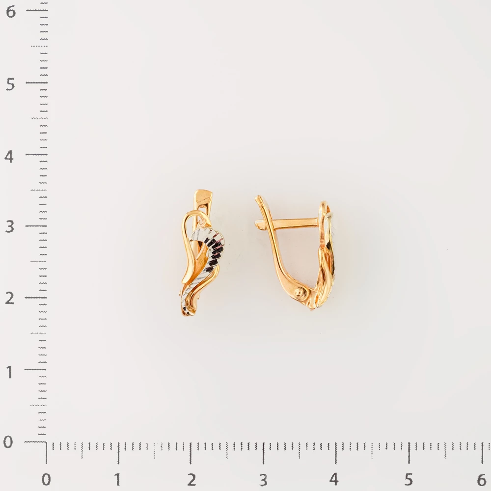 Серьги из красного золота 585 пробы