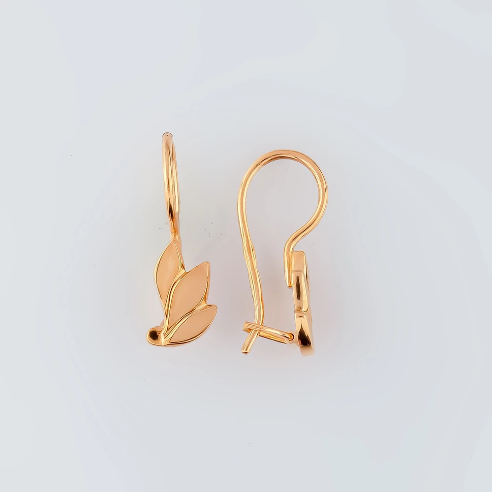 Серьги из красного золота 585 пробы