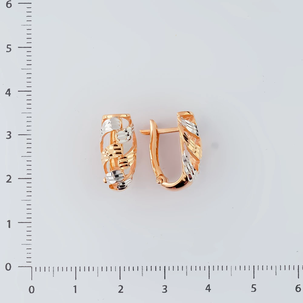 Серьги из красного золота 585 пробы