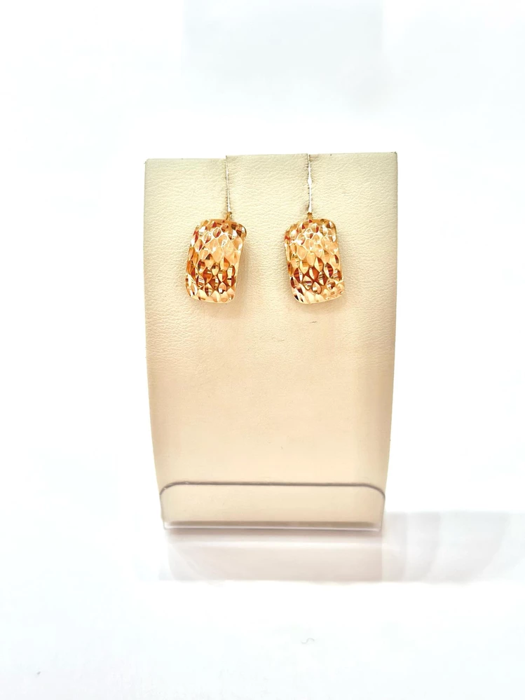 Серьги из красного золота 585 пробы