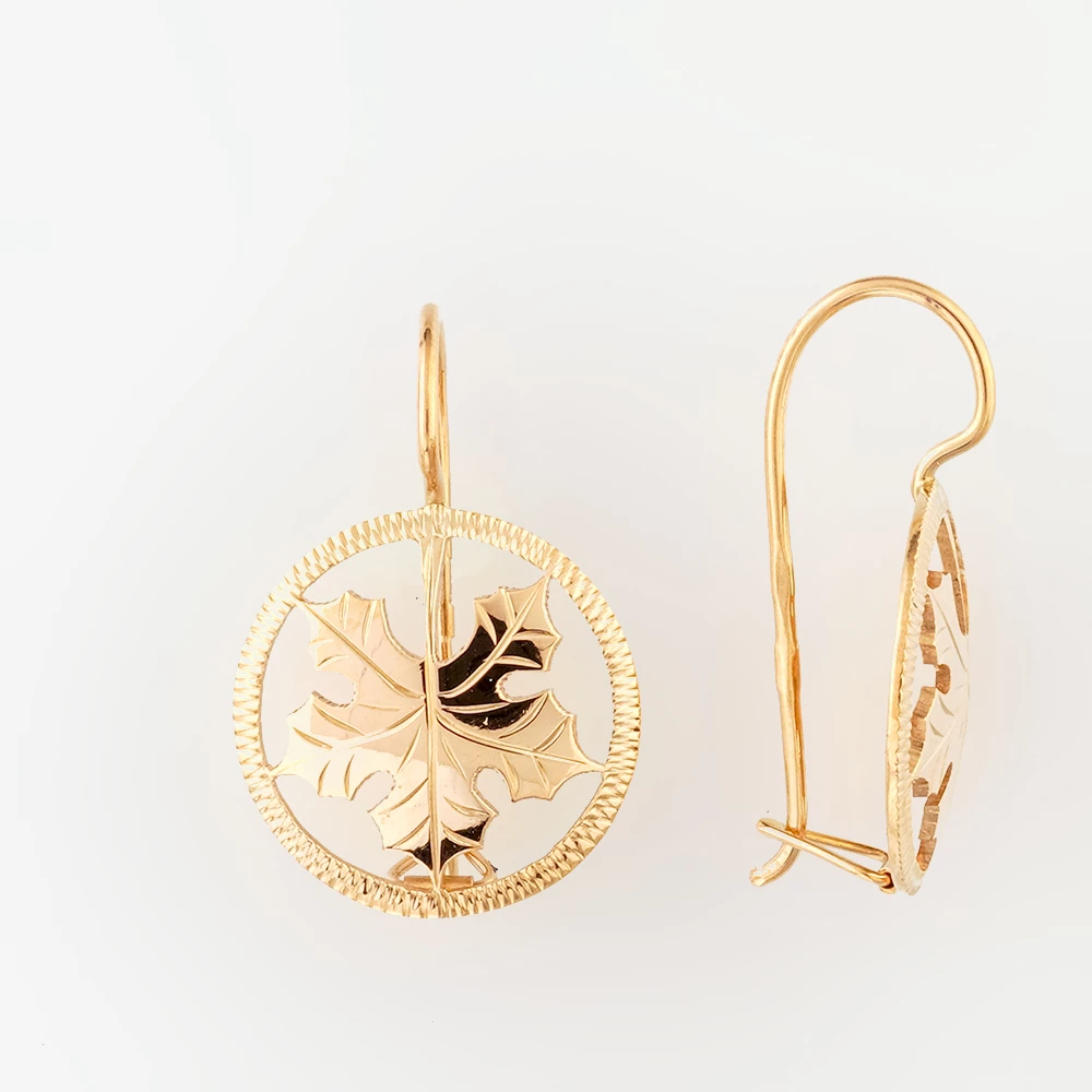 Серьги из красного золота 583 пробы