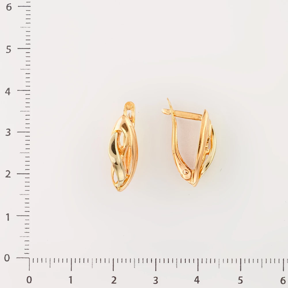 Серьги из красного золота 585 пробы