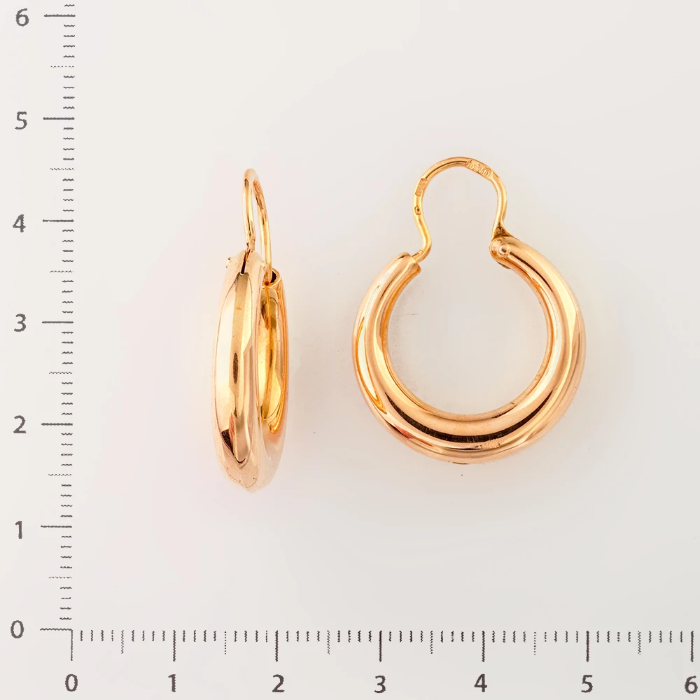 Серьги из красного золота 583 пробы